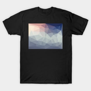 Rose Quartz and Blue Triangles T-Shirt